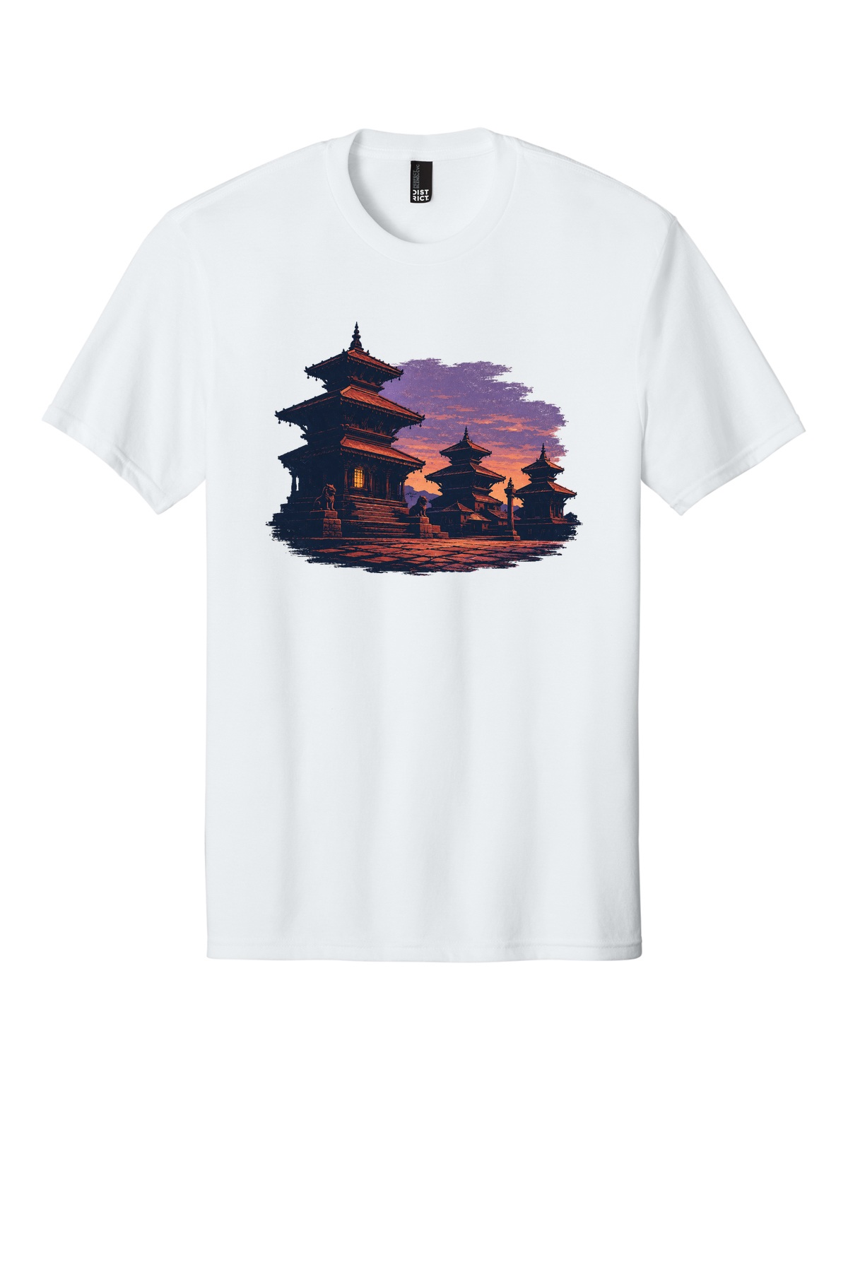 Durbar Square at Dusk t-shirt mockup