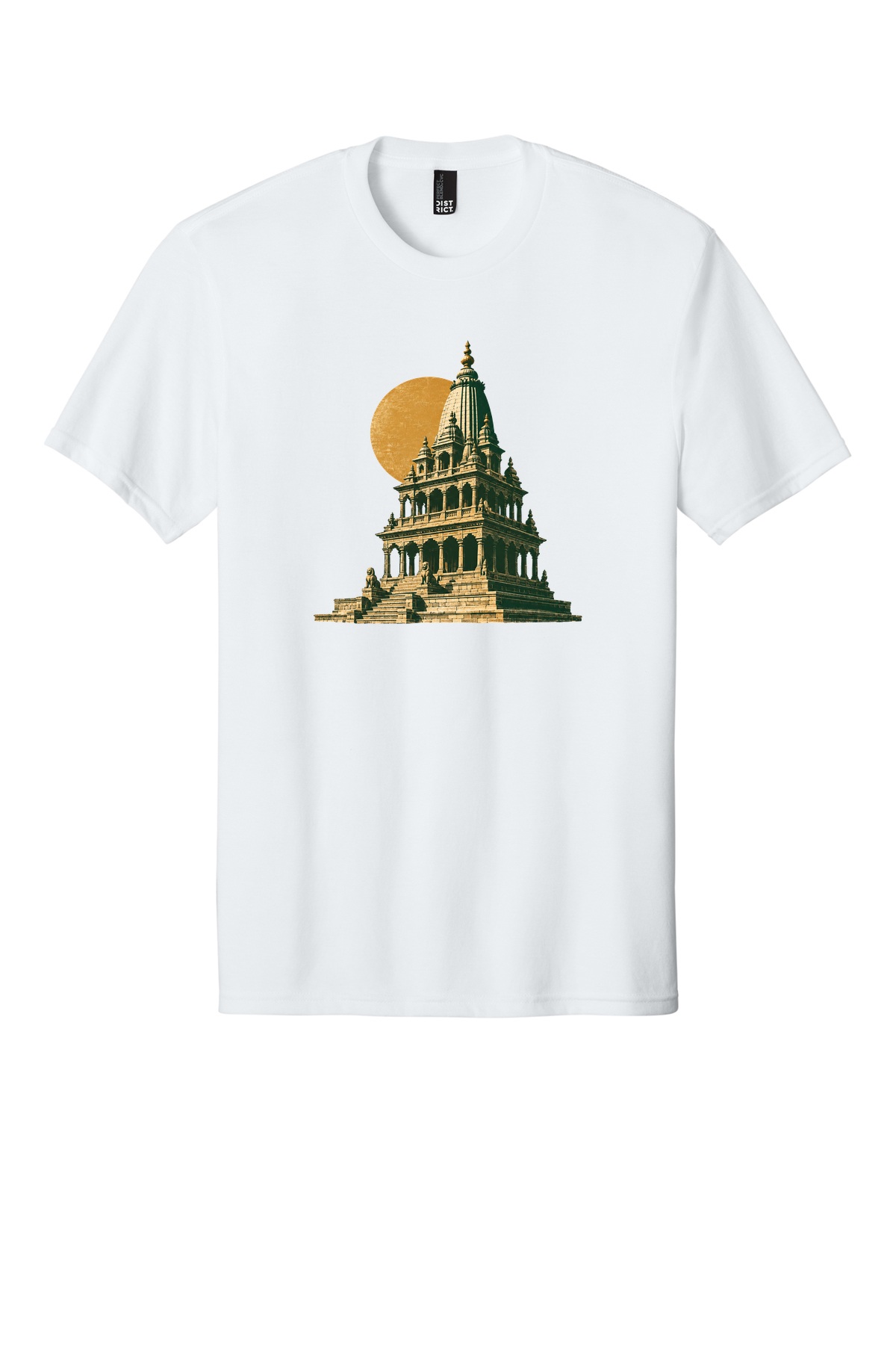 Sunlit Temple t-shirt mockup