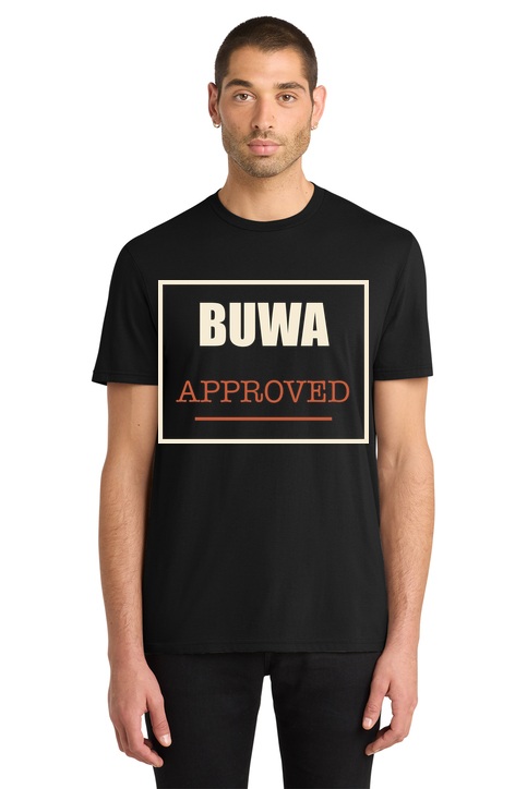 Buwa Approved t-shirt mockup