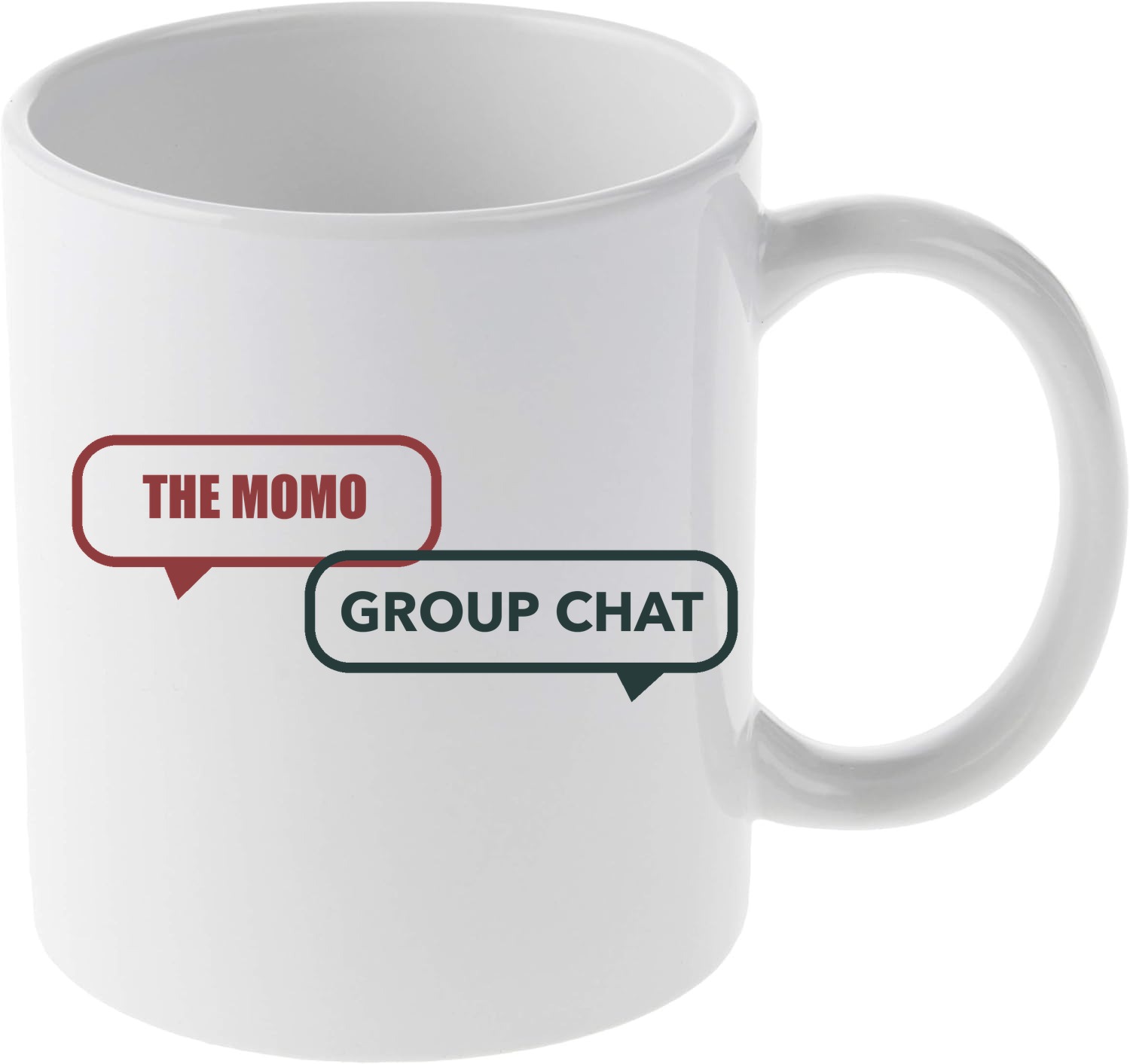 The Momo Group Chat mug mockup