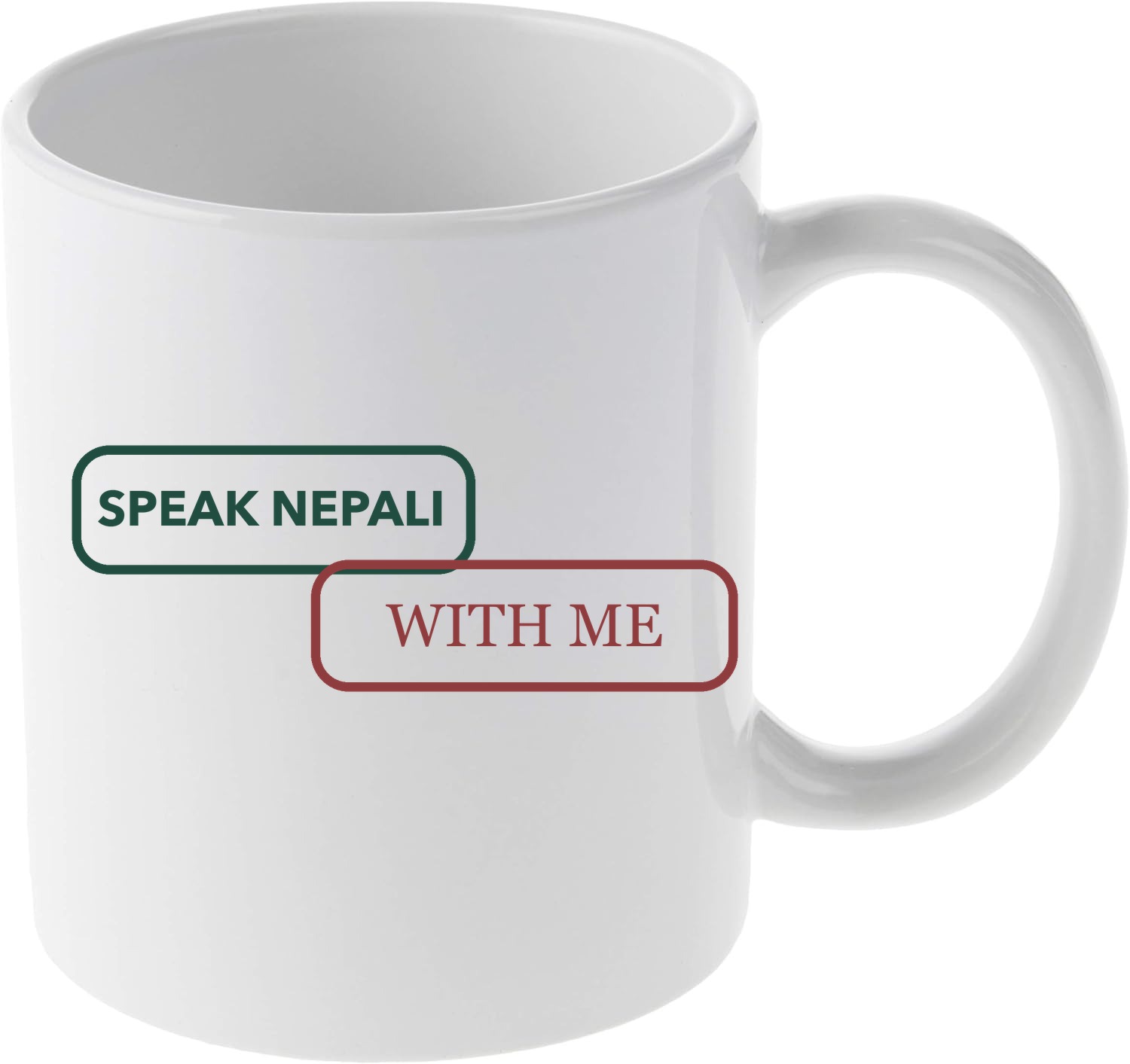 Speak Nepali With Me mug mockup