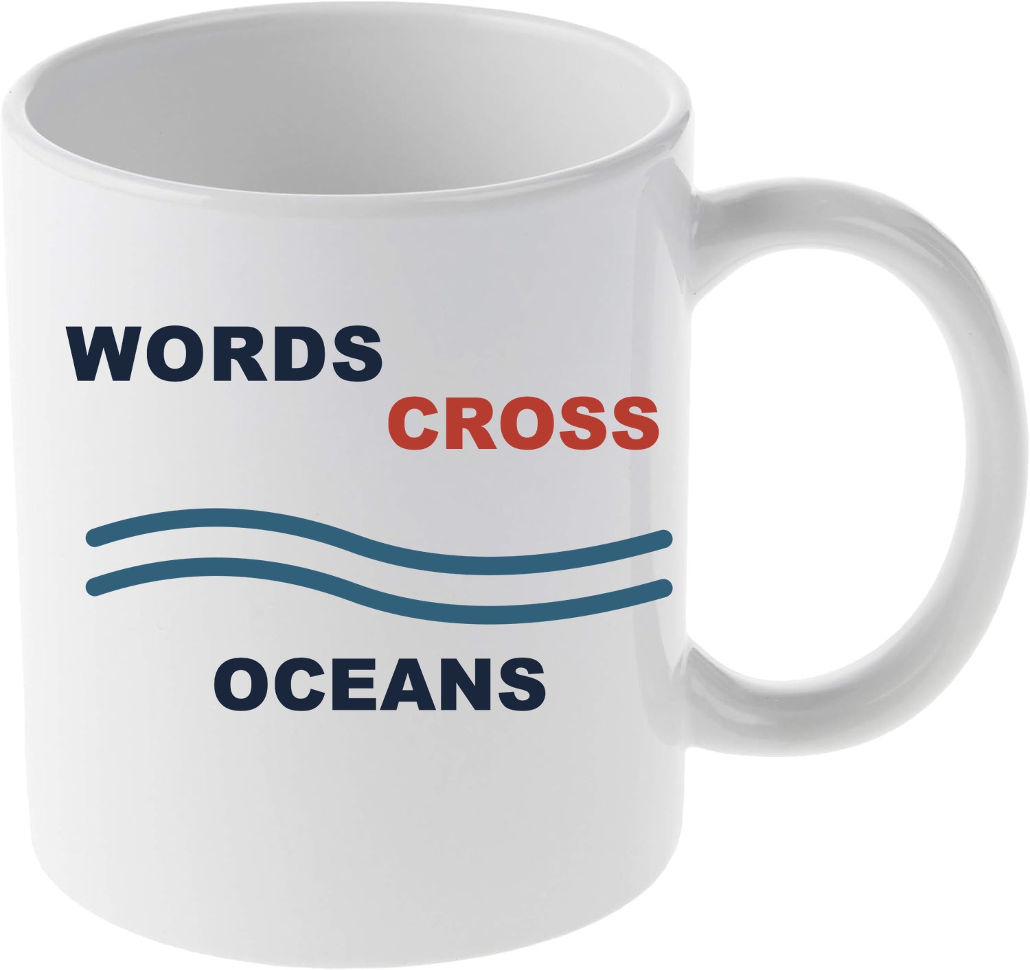 Words Cross Oceans mug mockup
