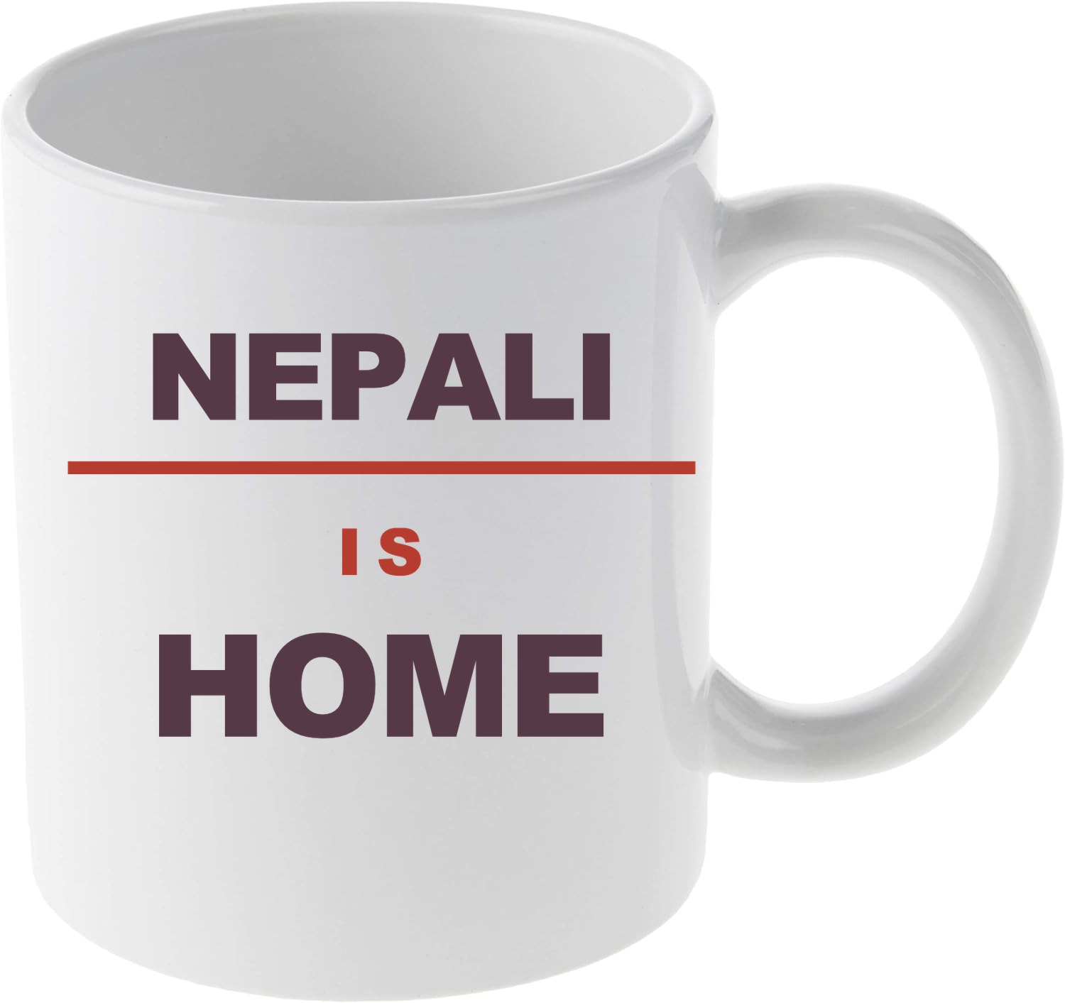Nepali Is Home mug mockup