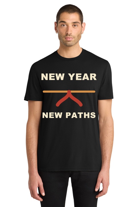 New Year New Paths t-shirt mockup