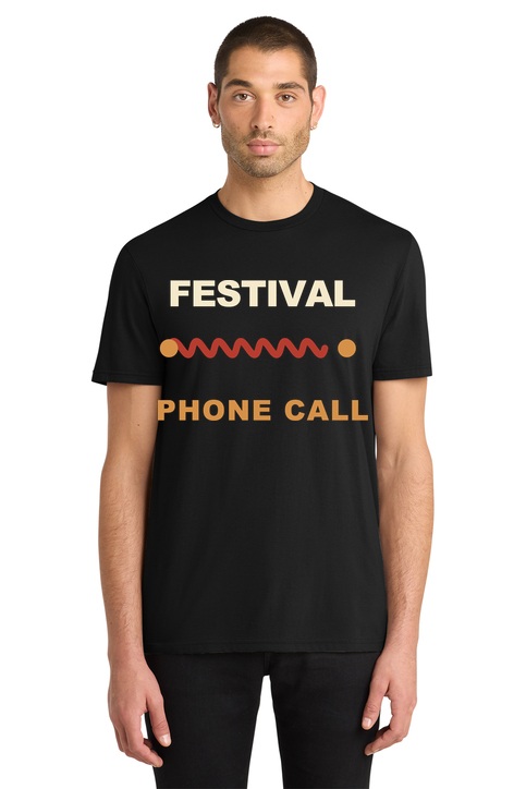 Festival Phone Call t-shirt mockup