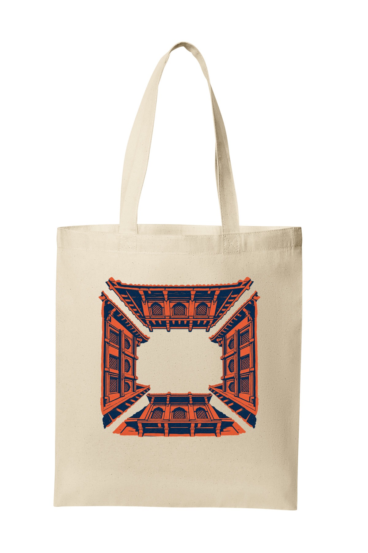 City of Courtyards tote bag mockup