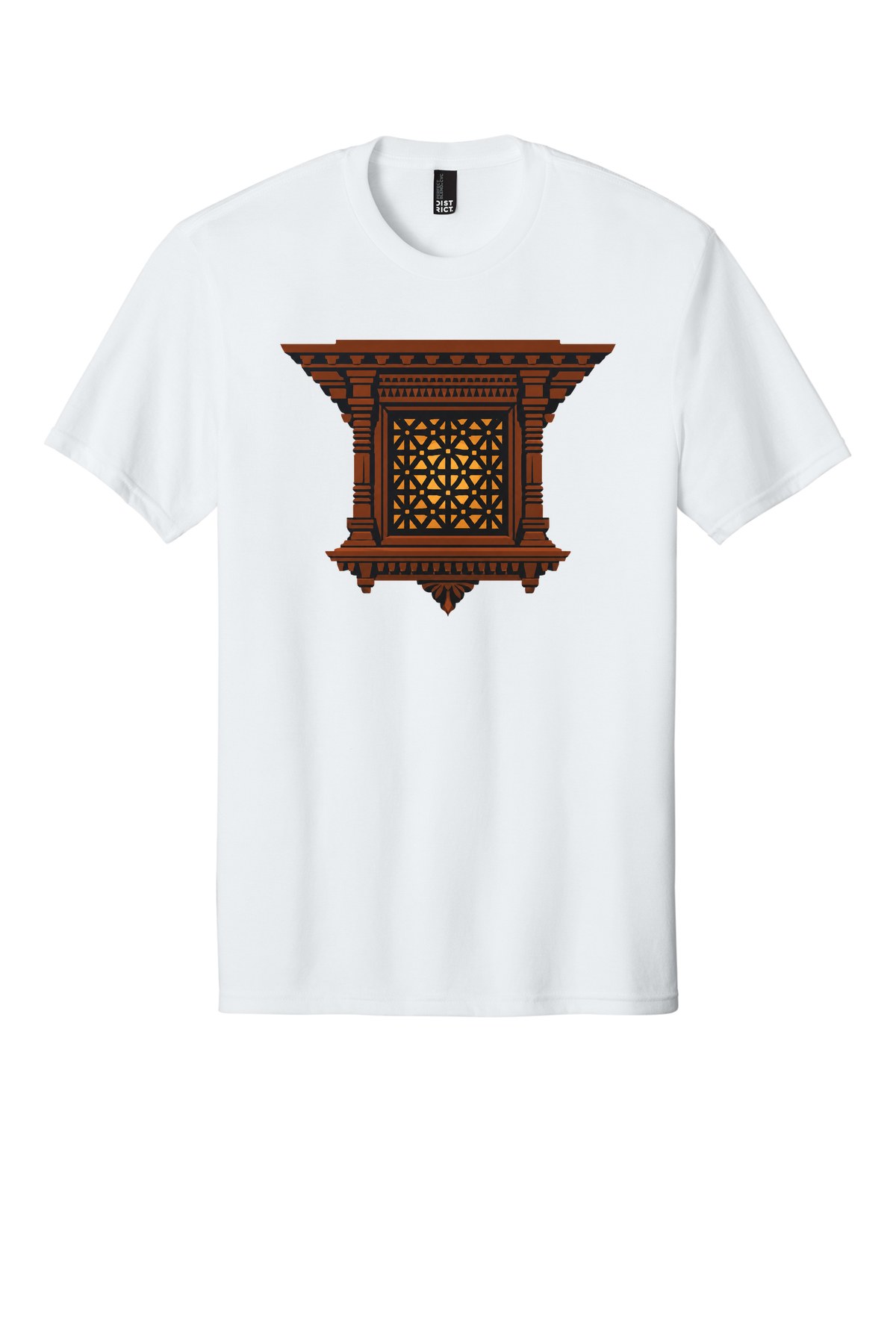 Kathmandu Carved Window t-shirt mockup