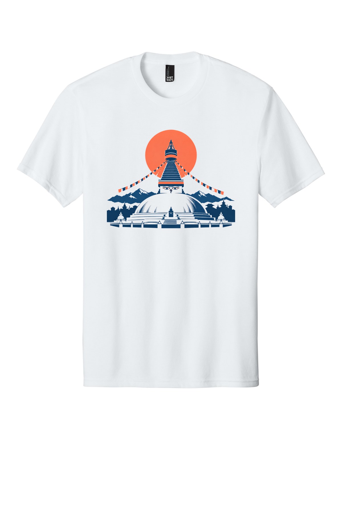 Boudha Sunrise t-shirt mockup