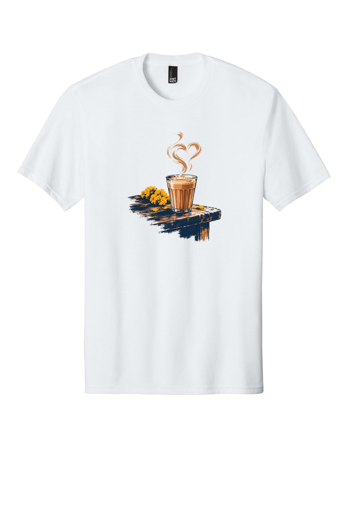 Chiya in a Ribbed Glass t-shirt mockup