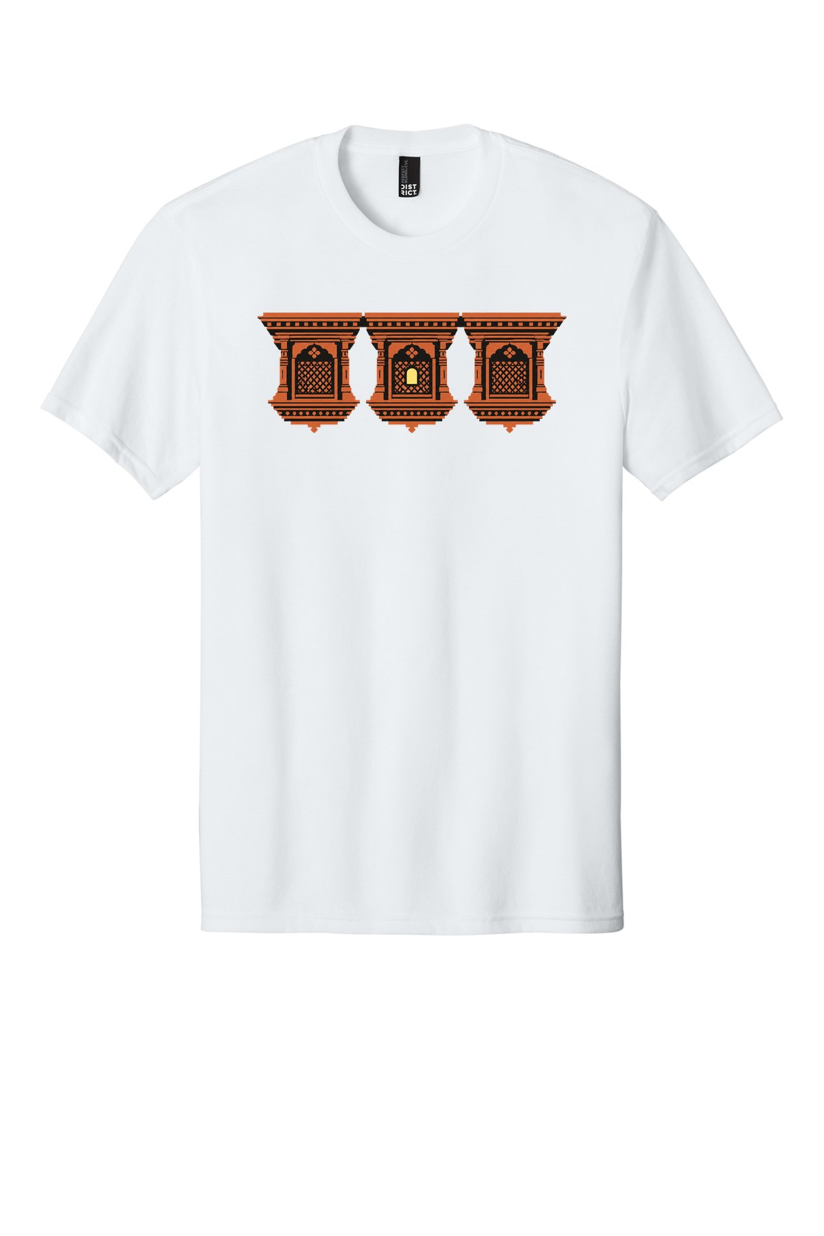 Bhaktapur Window Rhythm t-shirt mockup