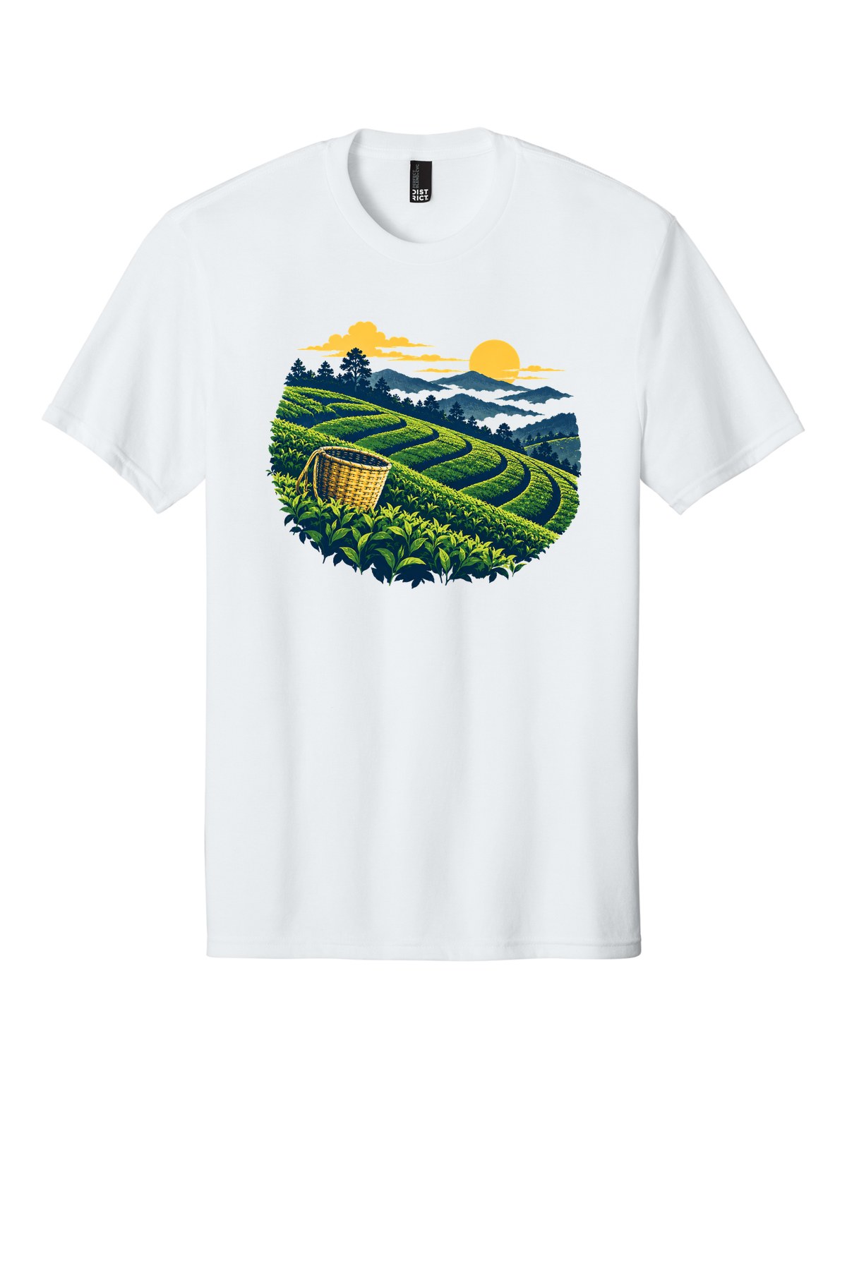 Ilam Tea Hills t-shirt mockup