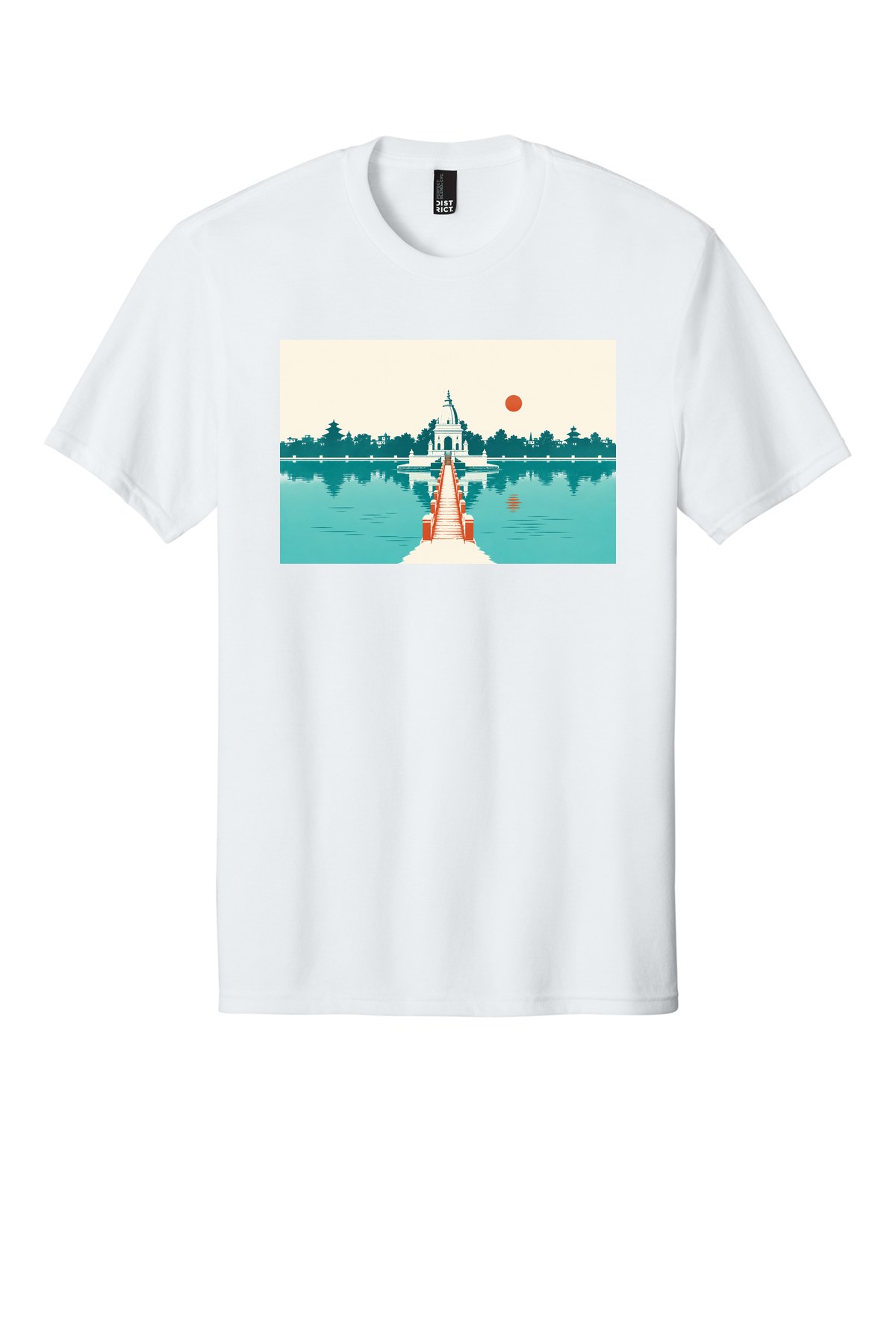 Rani Pokhari Stillness t-shirt mockup