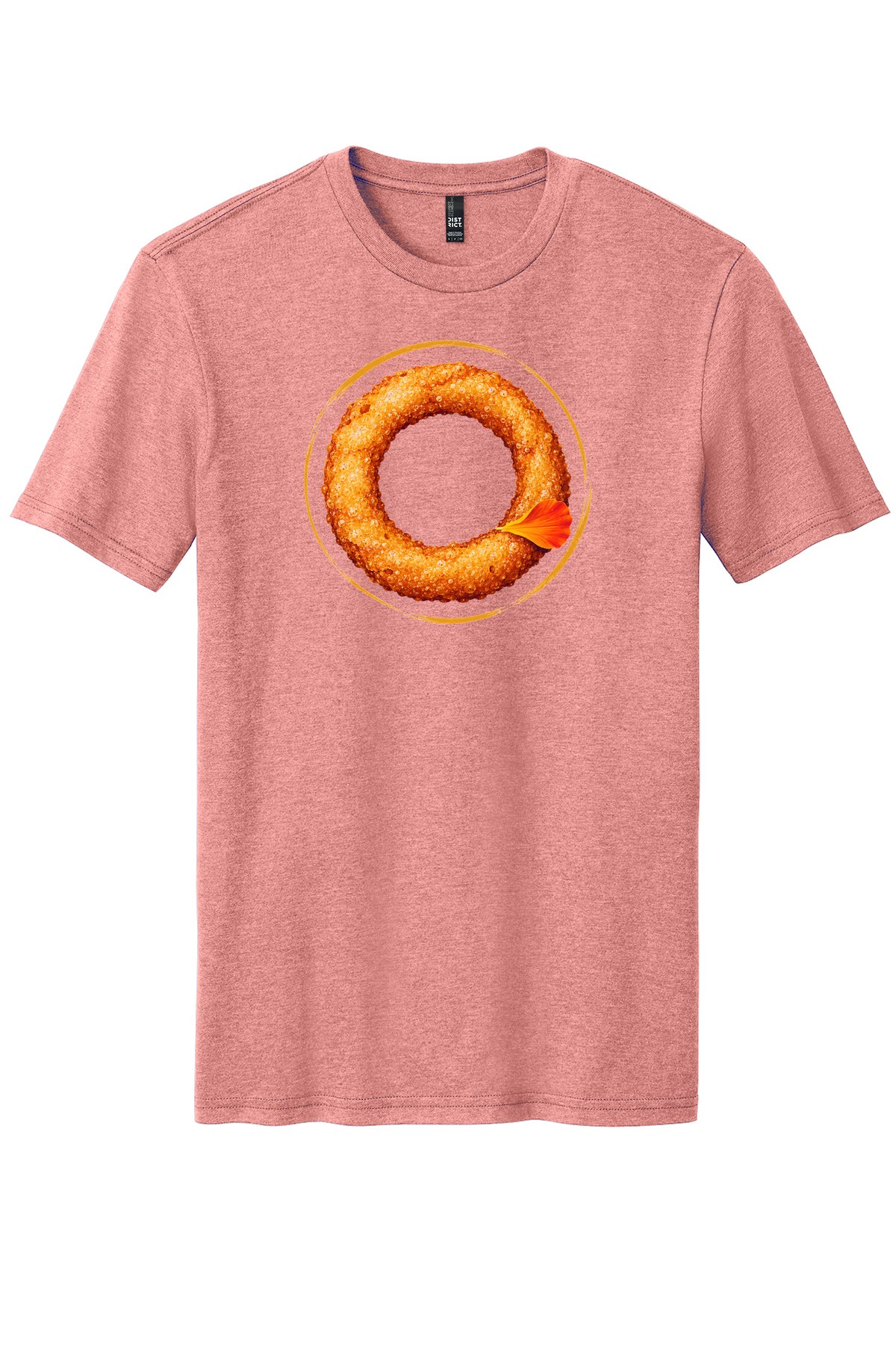 Sel Roti Halo on a Blush Frost flat T-shirt