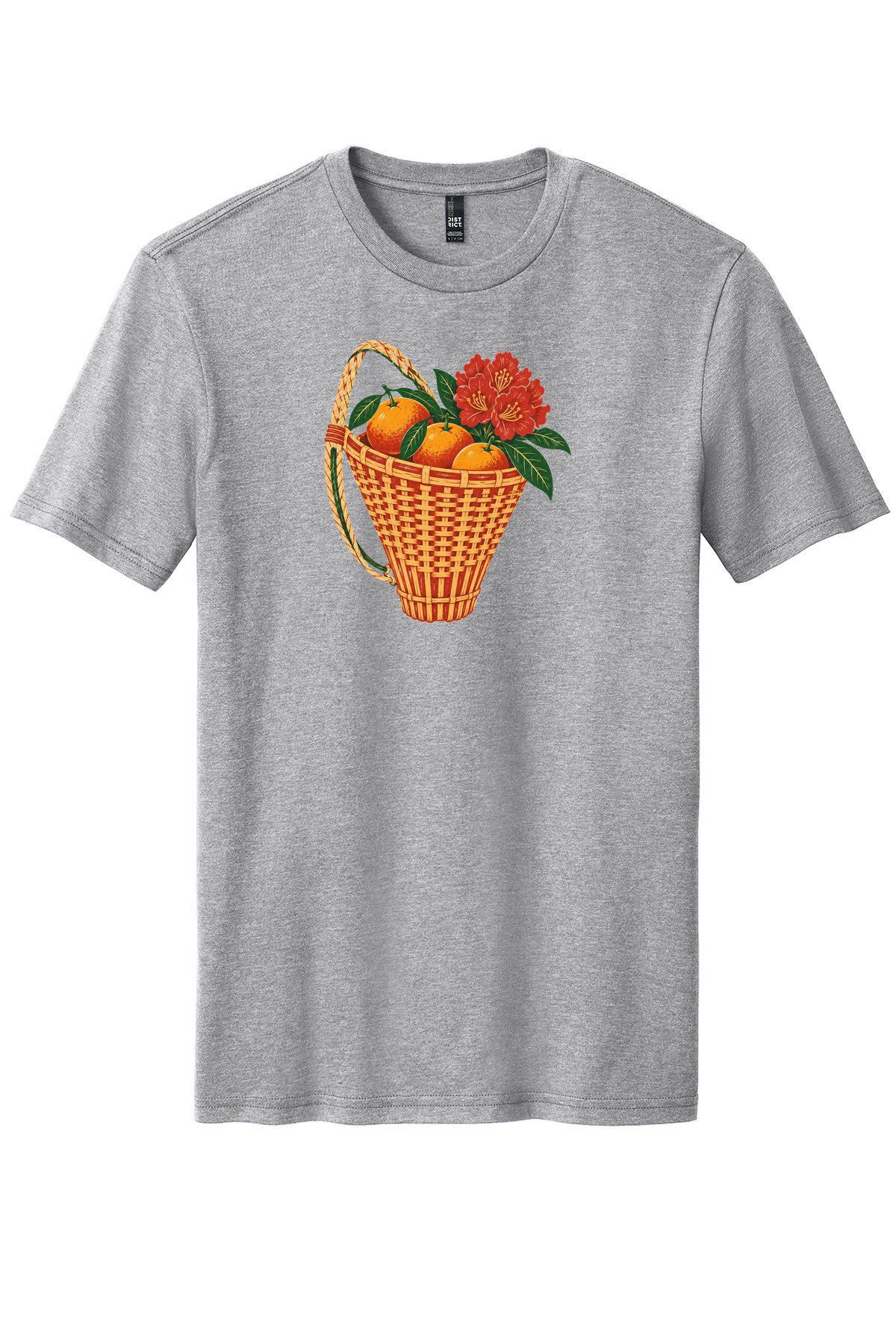 Doko Full of Home on a Light Heather Grey flat T-shirt