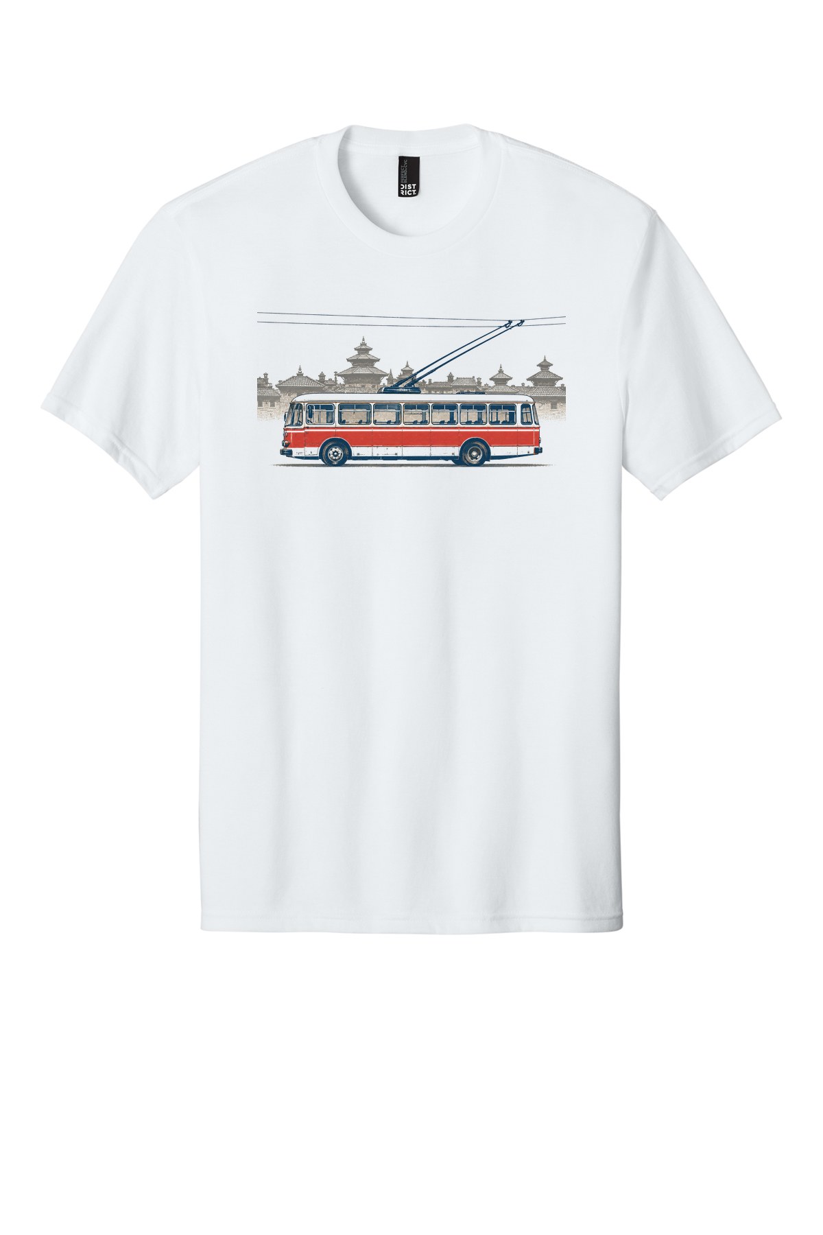 Kathmandu Trolleybus Memory t-shirt mockup