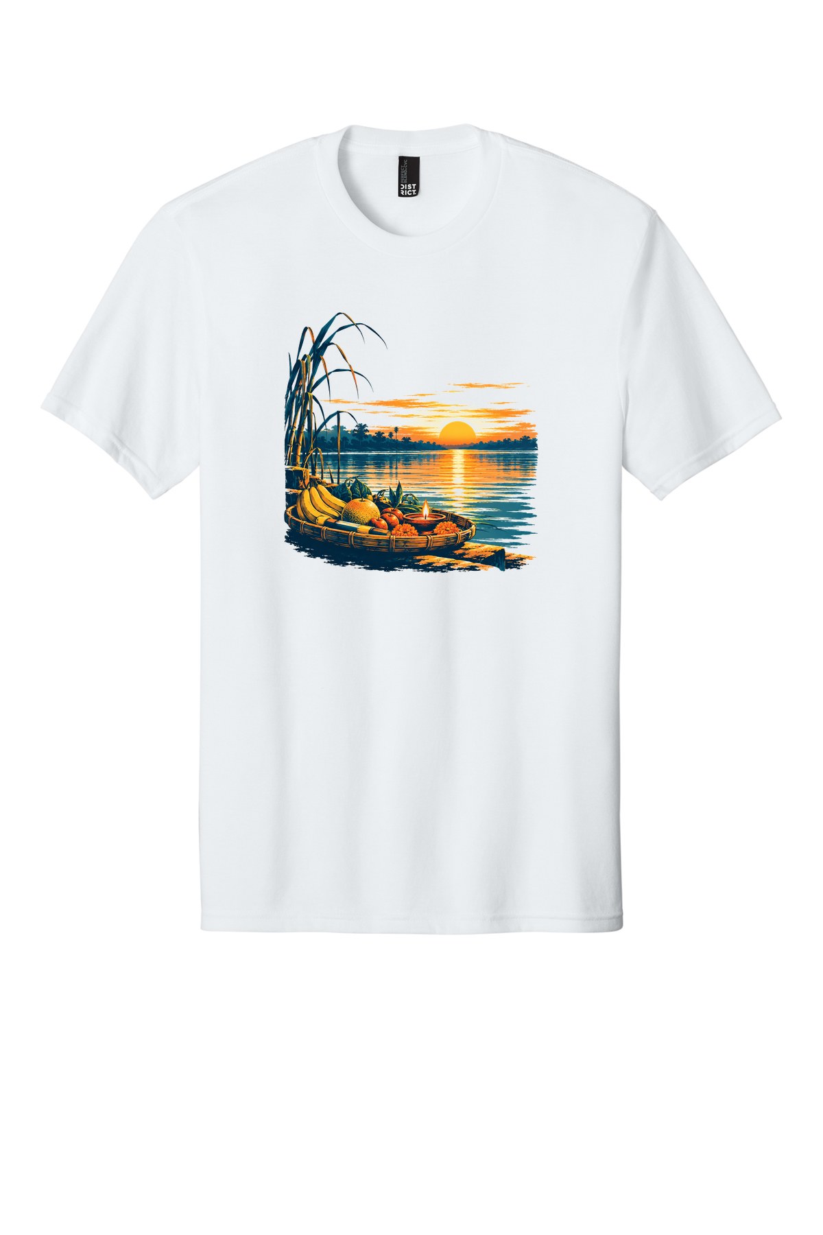 Chhath Sunrise Offering t-shirt mockup
