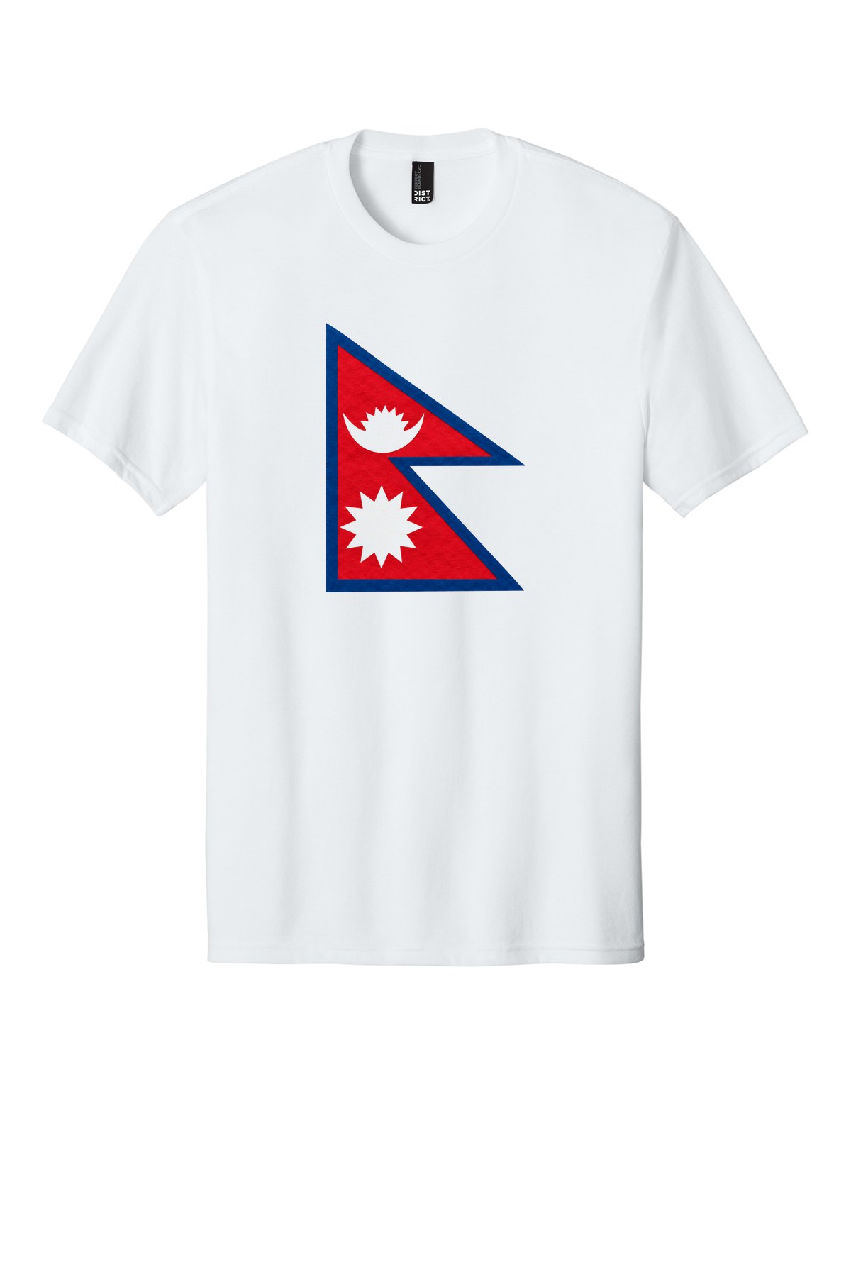 Nepal Double Pennant t-shirt mockup