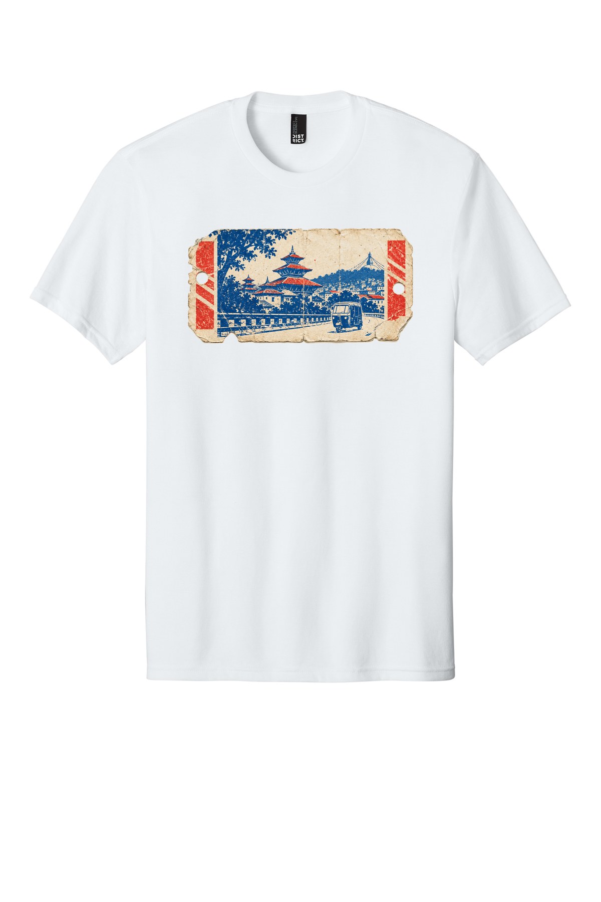 Kathmandu Bus Ticket t-shirt mockup